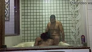 Latina teen's first hydromassage leads to big cock orgasm ride