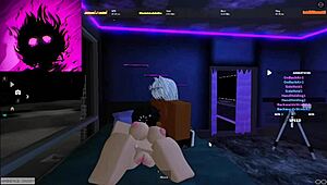 this misty roblox slut rides that monster bbc like a total whore in cowgirl till cum