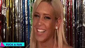 tanner licks kacey's clit while she slurps nick's cock in foursome