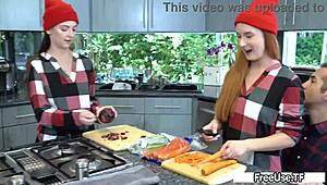 thanksgiving... reconciliation turns wild! riley jean serena hill violet spice fucked hard by donnie rock