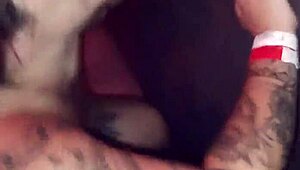 redhead teen flashes gloryhole takes double old men facial cumshots