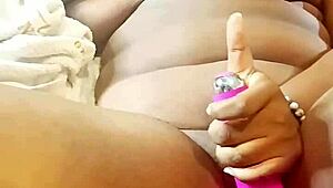 roommate bangs ex-girlfriend's fat ass with monster cock and vibrator in dorm bedroom threesome