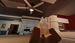 Shy Bunny Takes Monster BBC In Roblox Fuck