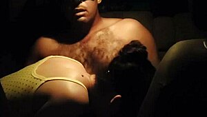 latina babe slips onto cock right in the street car during wild flash