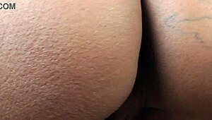 brazilian beauty worships ass cum swallows every drop