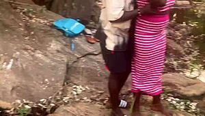 damn those perfect ebony boobs bouncing in rough stream doggystyle 🌊🍈