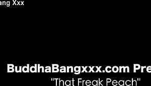 that freak peach trailer got me wet!! petite ebony pussy blowjob cumshot on her juicy ass 🍑💦