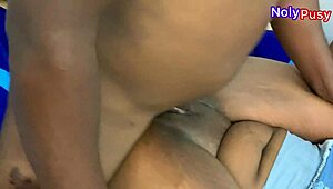 hot ghanaian guy rams nigerian babe's tight pussy raw in passionate homemade session