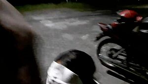 wanna see this tattooed ebony whore deepthroat monster cock for street anal creampie?