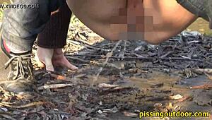 wanna see me pissing right here in this secure outdoor spot?