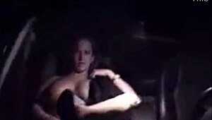 BUSTY MILF FINGERS WET PUSSY IN PUBLIC CAR RIDE