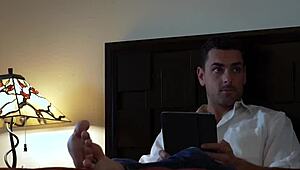 Scarlet Red's sweaty tits drip with cum after cowgirl ride and squirting finish