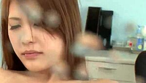 nozomi nishiyama blows two then takes hard screwing