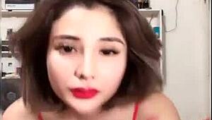 hot girl dances revealing her bingo wings playfully