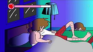 milf gets playful flashing on the couch 😈🔥 part 3