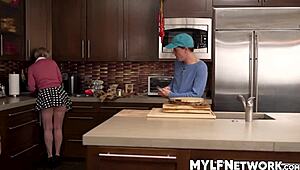 i can't stop staring at dee's perfect ass from the supermarket... rion spies while she unloads bags next door