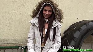 Gym pickup euro babe craves intense cumshot pounding