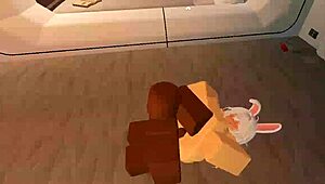 Shy Bunny Takes Monster BBC In Roblox Fuck