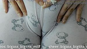 cameltoe in pajamas got me so wet i had to spread my juicy latina pussy lips and squirt all over