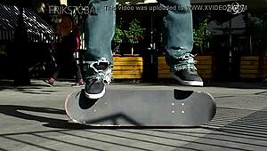 turned her around hard in quarantine 😈🍑 outdoor doggy closeup ride!!