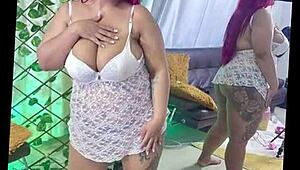 oh man this young colombian girl's massive natural tits and huge ass make me melt