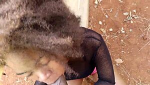 brunette temptress teases with her lips before savoring every drop homemade