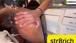 CHEATING GF TAKES STR8RICH BBC IN ASS AND PUSSY BOTH HOLES!