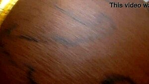 brazilian beauty worships ass cum swallows every drop