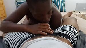 hey afro ebony big ass slut sucked his morning cock right jhodez1