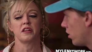 i can't stop staring at dee's perfect ass from the supermarket... rion spies while she unloads bags next door