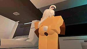 Shy Bunny Takes Monster BBC In Roblox Fuck