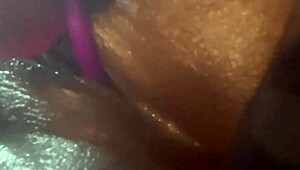 girl next door's curvy black belly spits close-up in homemade fetish debut
