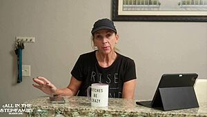 new stepmom madi blaze rides big cock to make junior comfy in homemade pov