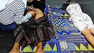 my sibling joins in savoring my husband's cock in steamy threesome action