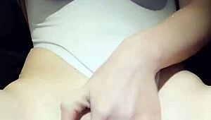 china's cutest babe caresses her big perky tits sensually