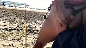 that milf sneaks up grabs my cock jerks me off publicly