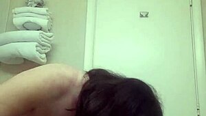 Tranny in panties rips clothes teasing crossdressing striptease shemale ass and cock reveal