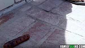 Stepdaughter's unexpected 4th of July threesome with family friends