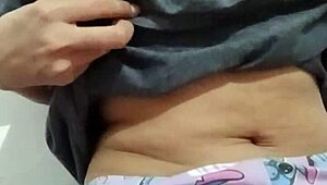 Young Latina Gropes Big Natural Tits Horny Homemade Leak!