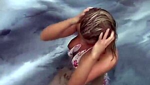 lexy lohan flaunts perfect body teasing in jacuzzi waters