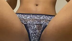 tight latina teen fingers wet pussy to intense orgasm naked and horny