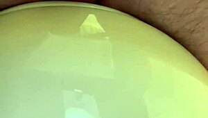 i cum hands free on my cock... can't stop licking ass in bathroom