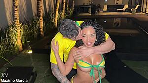 joice crazy's perfect brazilian ass takes rough bbc pounding and deepthroat