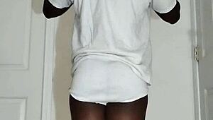 wanna see me spread ass and masturbate first time in white underwear?