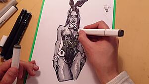 feeling her athletic latina curves bent over in tight latex doggystyle