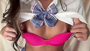 Hot damn! bitchy black gal japanese shemale schoolgirl dildos tight holes wildly!