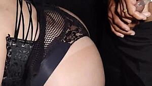 Taking Wife's Sister to Gloryhole She Devours Monster Cock Deep