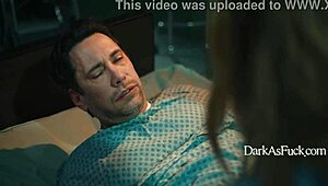 Demon with monster cock pounds nurse's big ass bent over hospital bed squirting milk everywhere