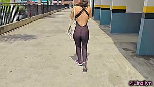 Linzilyn Sucks Stranger Neighbor's Monster Cock to Gushing Cumshot