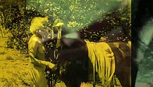 Vintage TABOO PUSSY Bent Over DOGGYSTYLE with HAIRY Beaver